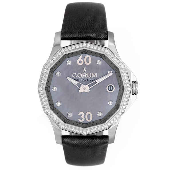 Corum Admirals Cup Legend 38 Fiance Ladies Diamond Watch 082.101.47/F149 PK11