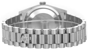 Rolex President Day-Date Men's 18k White Gold Watch 118209