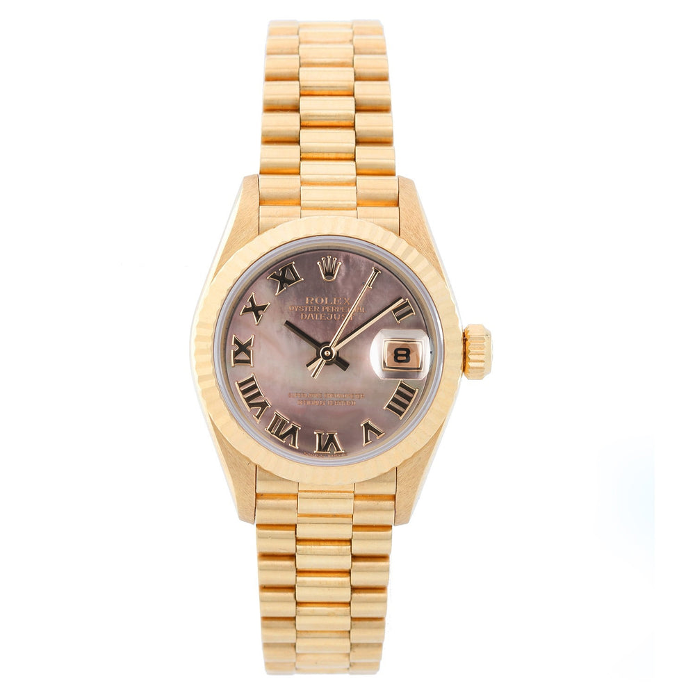 Rolex Lady President 18k Yellow Gold Ladies Diamond Watch 79178