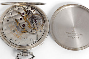 Vintage Patek Philippe Pocket Watch Art Deco Enamel Design