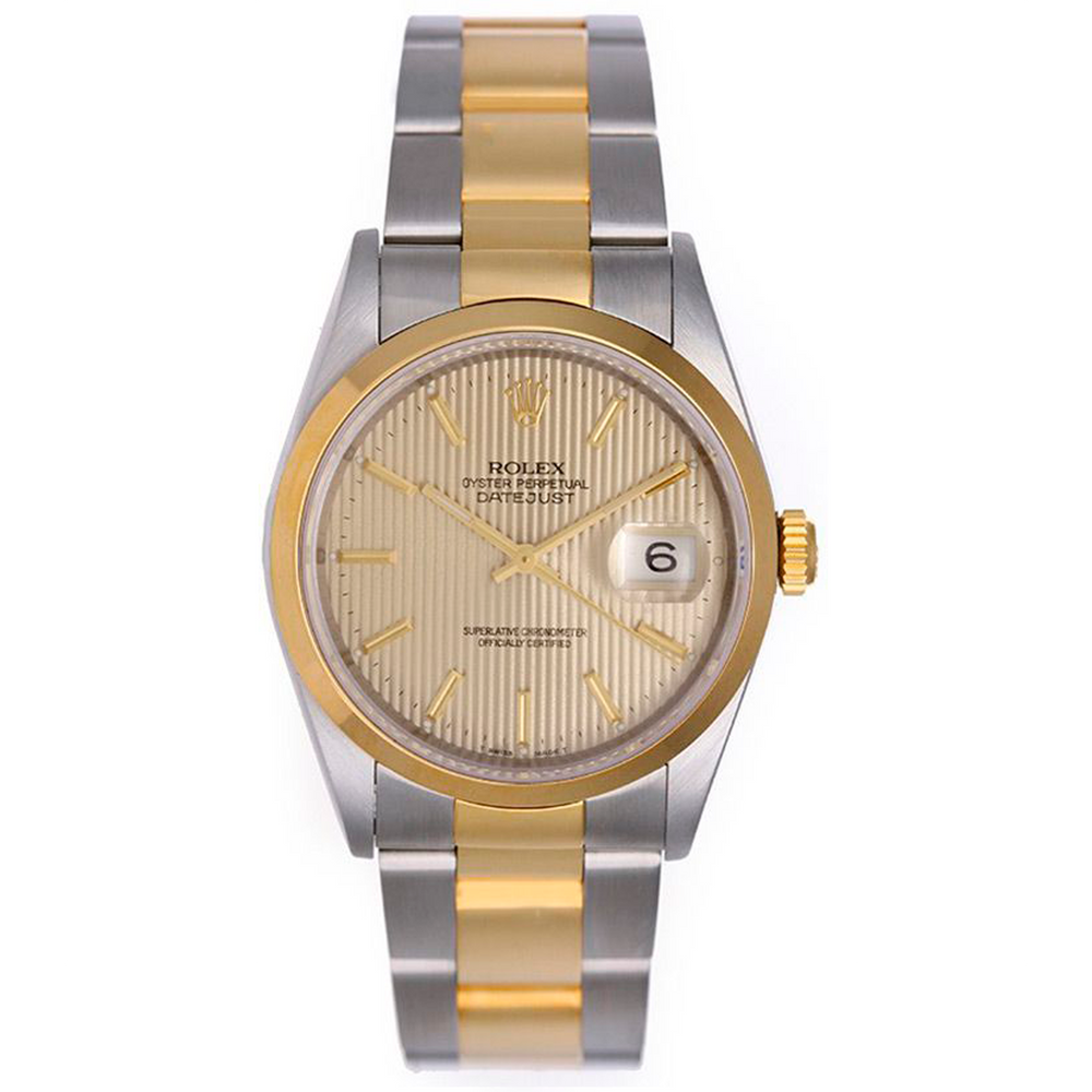 Rolex Datejust Men's 2-Tone Watch Oyster Bracelet 16203