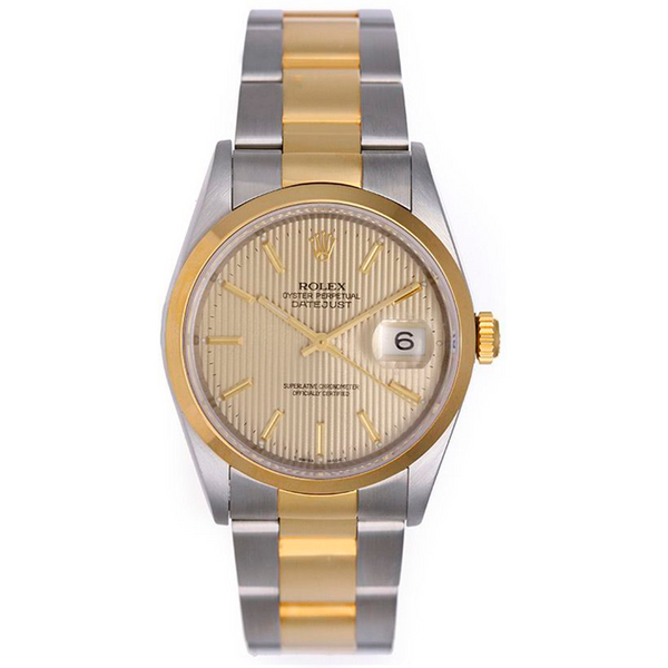 Rolex Datejust Men's 2-Tone Watch Oyster Bracelet 16203