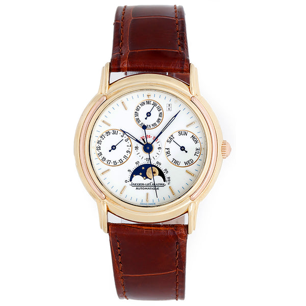 Jaeger - LeCoultre Vintage Odysseus Perpetual Dual Time Moonphase Men's Gold Watch 170.7.80