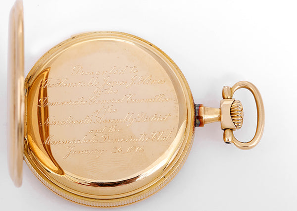 Vintage Tiffany & Co. Vintage Gold Open Face Pocket Watch
