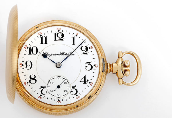 Hampden 21 Jewel Hunting Case Pocket Watch 16 Size