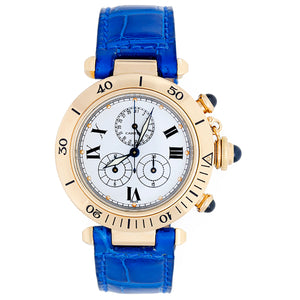 Cartier Pasha 18k Unisex Midsize 35mm Quartz Chronograph