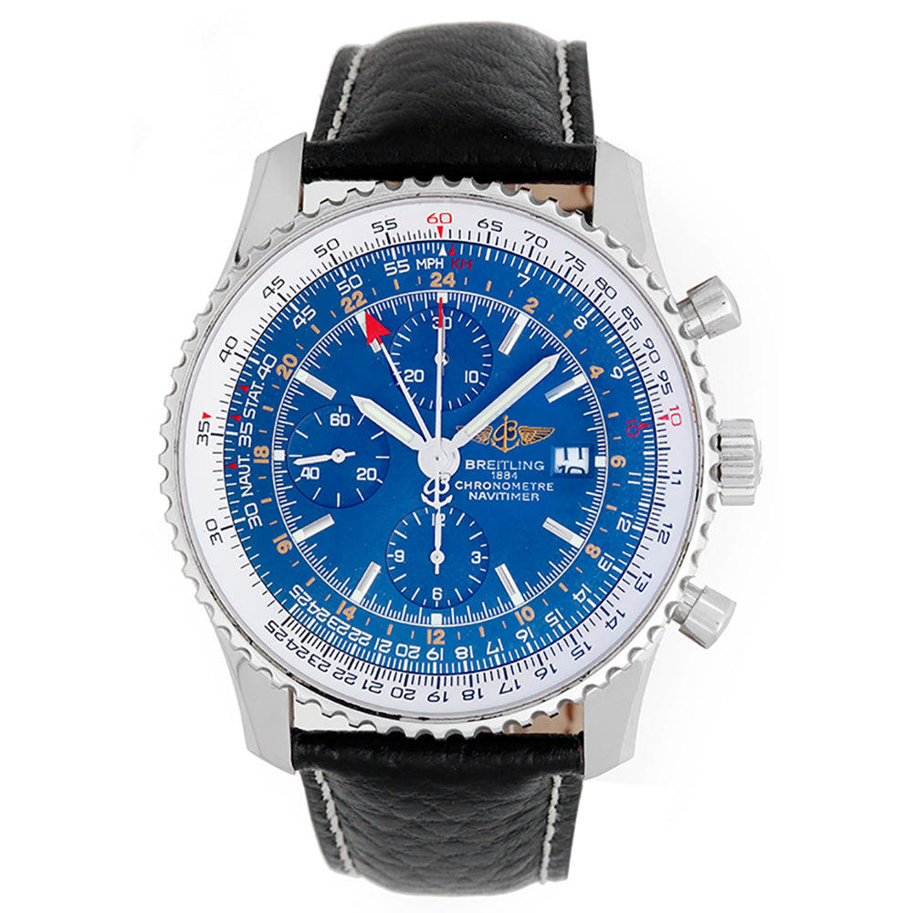 Breitling Navitimer World Chronograph Men's Steel Watch A2432212-G571