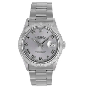 Rolex Turnograph Men's Steel Watch with Thunderbird Bezel 16264