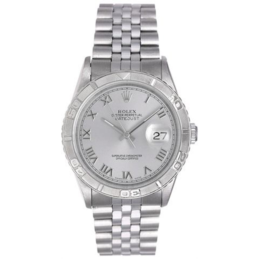 Rolex Turnograph Men's Steel Watch with Thunderbird Bezel 16264