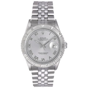 Rolex Turnograph Men's Steel Watch with Thunderbird Bezel 16264