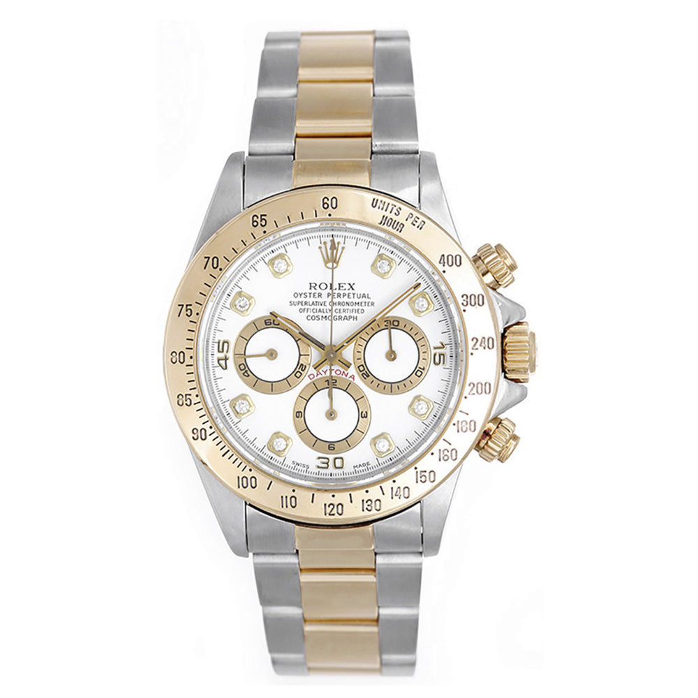 Diamond Rolex Daytona 2-Tone Chronograph Watch 16523