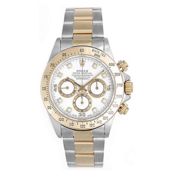 Diamond Rolex Daytona 2-Tone Chronograph Watch 16523
