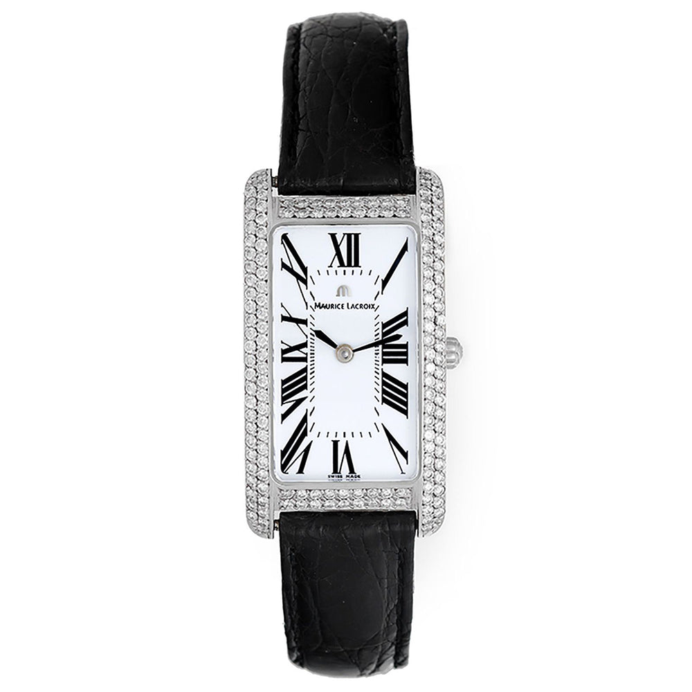 Maurice Lacroix Fiaba 18k White Gold & Diamond Ladies Watch