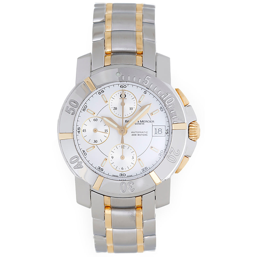 Baume & Mercier Capeland  Chronograph Steel & 18k Gold Men's Watch 8321