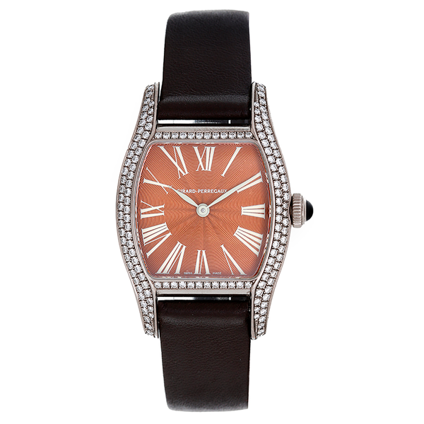 Girard-Perregaux Richeville Joaillerie 2 Hands 18k White Gold & Diamond Ladies Watch 2656