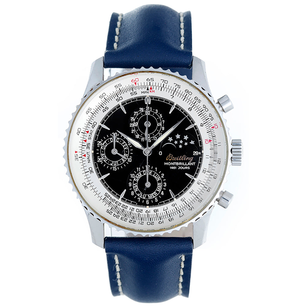 Breitling Montbrillant 1461 Moonphase Men's Stainless Steel Watch A19030