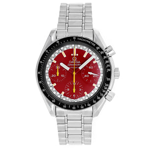 Omega Speedmaster  Steel Chronograph Men's Watch Complete with Racing Wheel Box 35106100 (3510.61.00