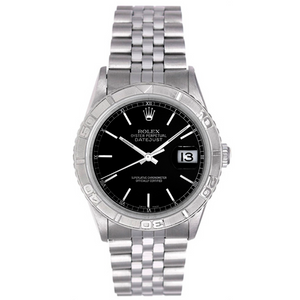 Rolex Turnograph Men's Steel Watch 16264 with Thunderbird Bezel