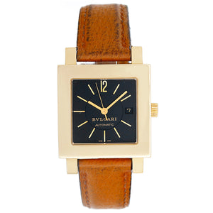 Bvlgari Quadrato Ladies Large Size 18k Yellow Gold Automatic Watch