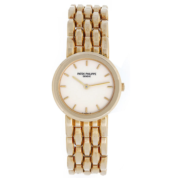 Ladies Patek Philippe Calatrava 18k Yellow Gold Quartz Watch 4748 / 3