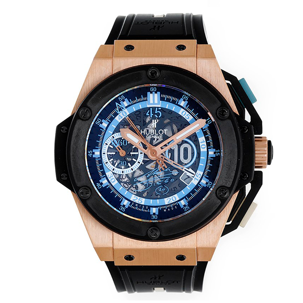 Diego Maradona Hublot King Power Skeleton Dial  Men's Watch