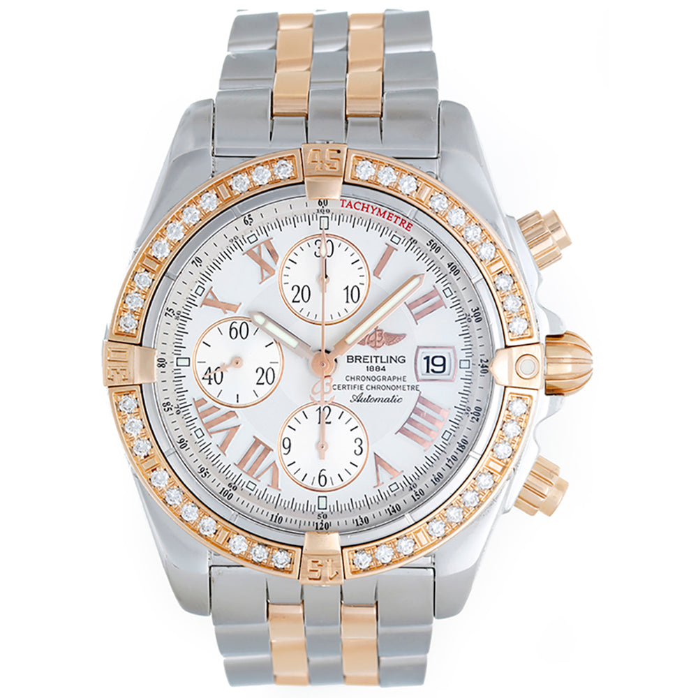 Breitling Windrider Chronomat Evolution Steel-Rose Gold-Diamond Men's Watch C13356 (C1335653)