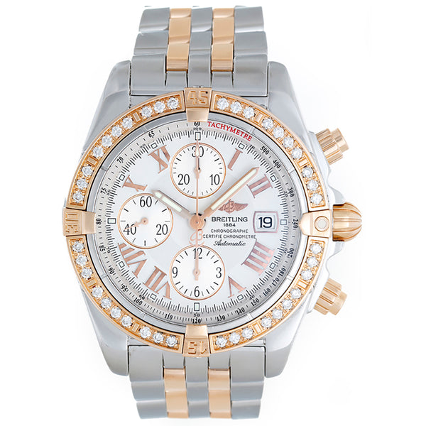 Breitling Windrider Chronomat Evolution Steel-Rose Gold-Diamond Men's Watch C13356 (C1335653)