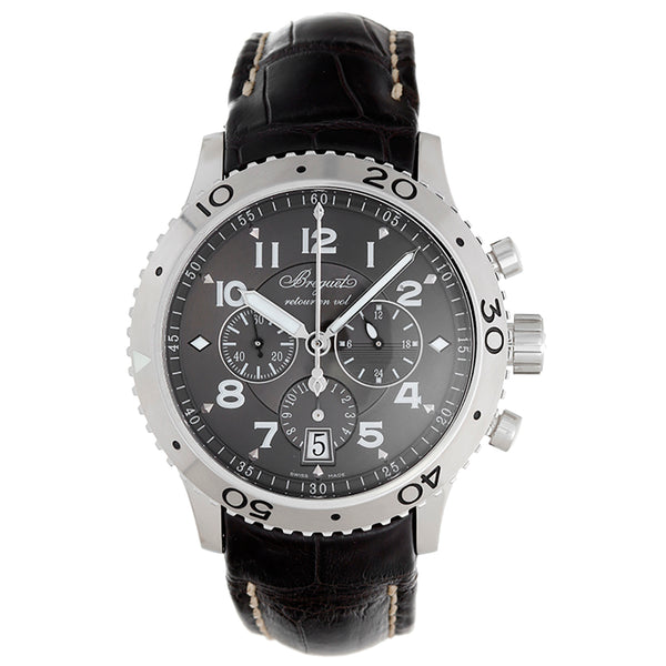 Breguet Transatlantique Type XXI Flyback Men's Stainless Steel Chronograph Watch 3810ST/92/9ZU