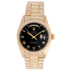 Rolex President Day-Date  Bark Finish 18k Gold Men's Watch 18078
