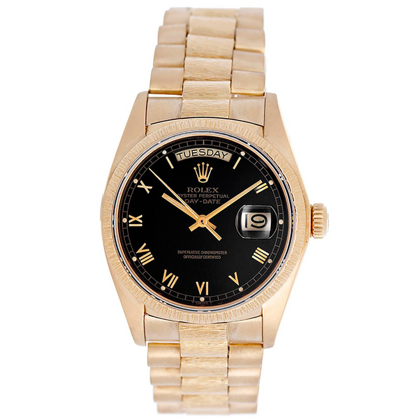 Rolex President Day-Date  Bark Finish 18k Gold Men's Watch 18078