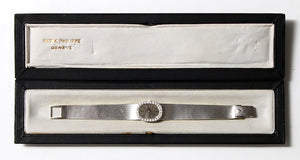 Vintage Patek Philippe 18k White Gold & Diamond Ref 3377/1