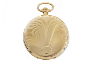 Rare Vintage Patek Philippe Relojoaria Gondolo 18k Yellow Gold Open Face Pocket Watch