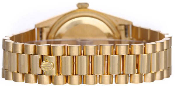 Rolex President Day-Date 18k Gold & Diamond Men's Watch 18038