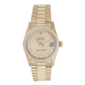 Rolex Midsize Datejust 18k Yellow Gold Men's or Ladies Watch 68278