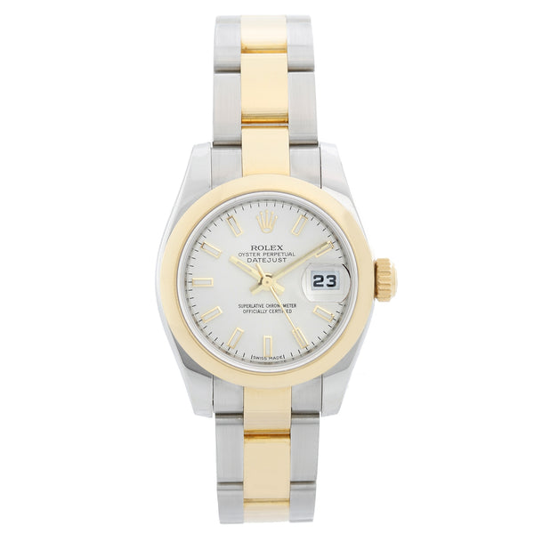 Rolex Ladies Datejust 2-Tone Stainless Steel & 18k Gold Watch 179163