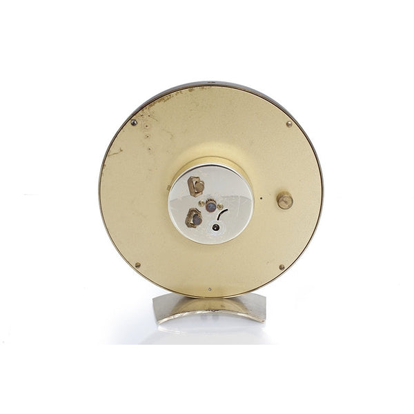 Beautiful Vintage Bulova Globe World Time Brass Alarm  Desk/Shelf Clock – Image 2