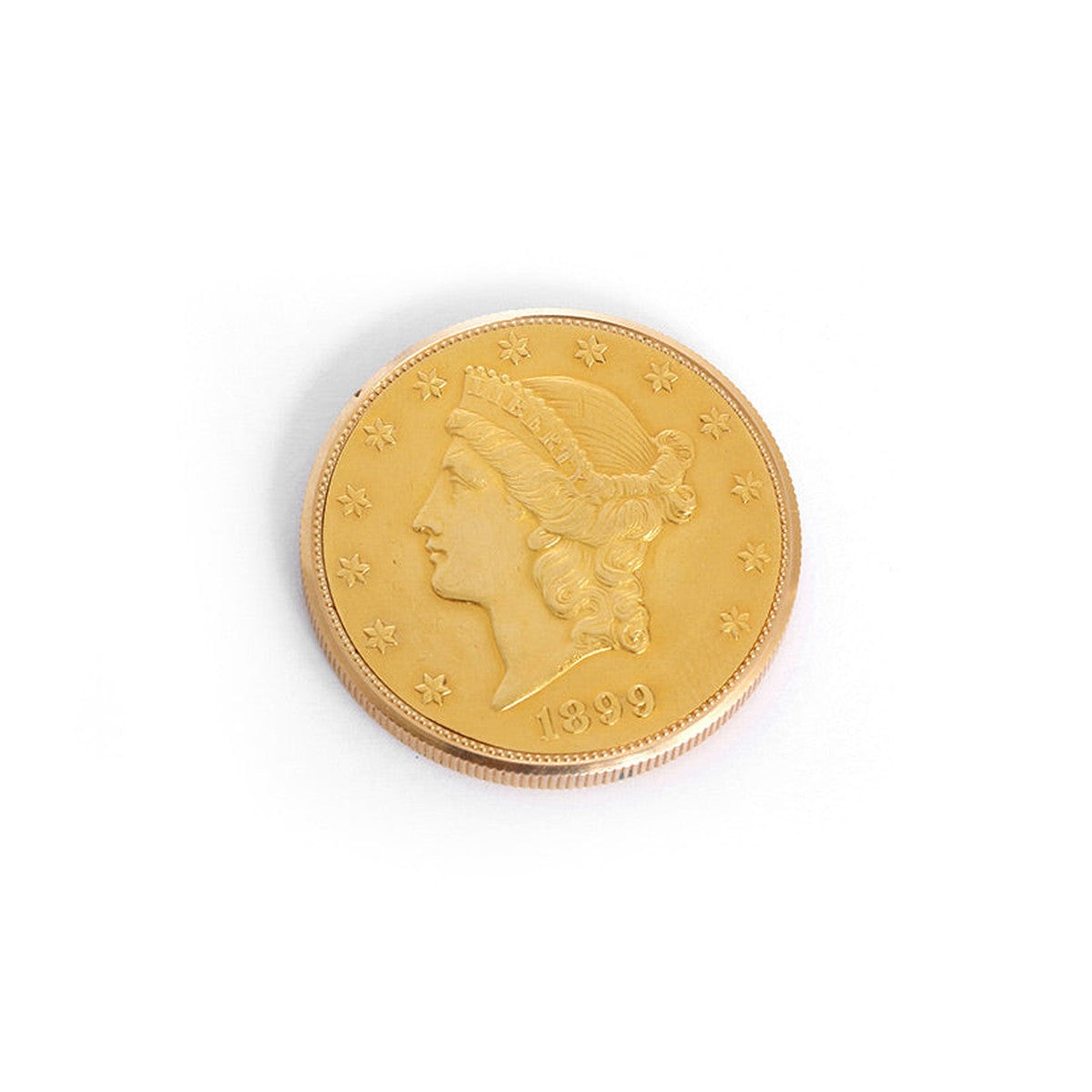 Agassiz 18k Coin Pocket Watch From an Actual $20 Gold Coin