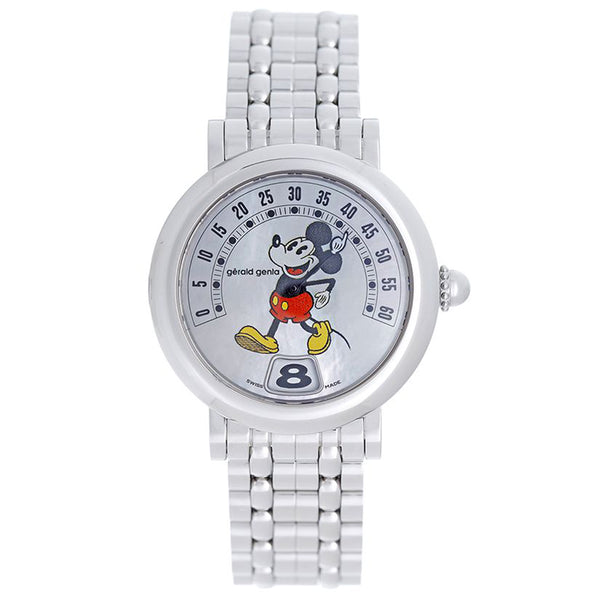 Gerald Genta Retro Fantasy Disney Mickey Mouse Stainless Steel 34mm Automatic Watch
