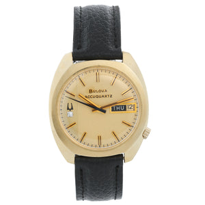 Bulova Accuquartz 14K Yellow Gold Mens Watch