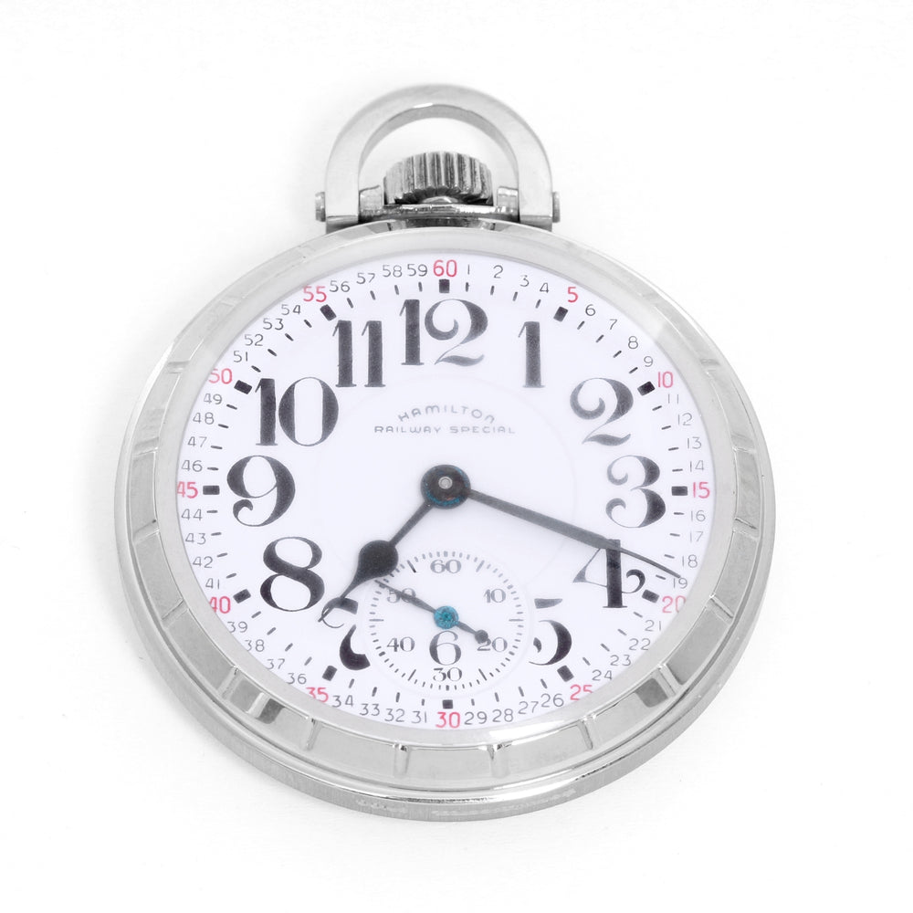 Hamilton Stainless Steel Railway Special Pocket Watch