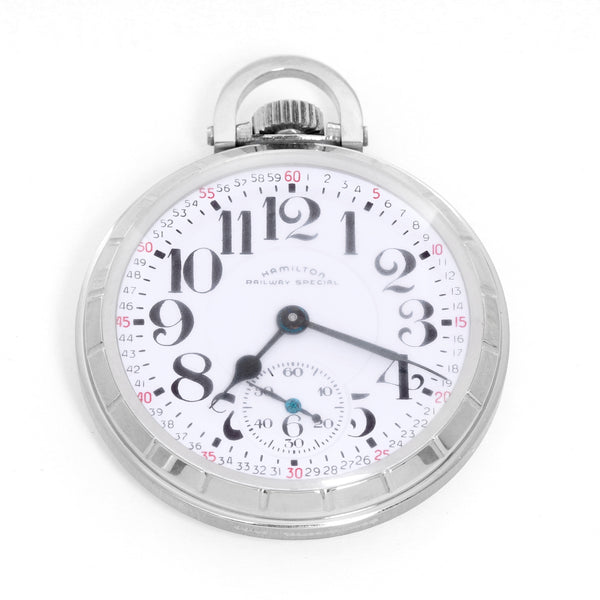Hamilton Stainless Steel Railway Special Pocket Watch