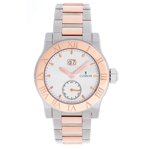 Corum Romvlvs Large Date Rose Gold & Stainless Men's Automatic Watch 812.515.24/V810