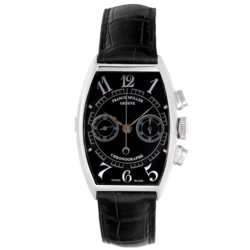 Franck Muller Chronograph 18k White Gold Men's Watch 5850 CC