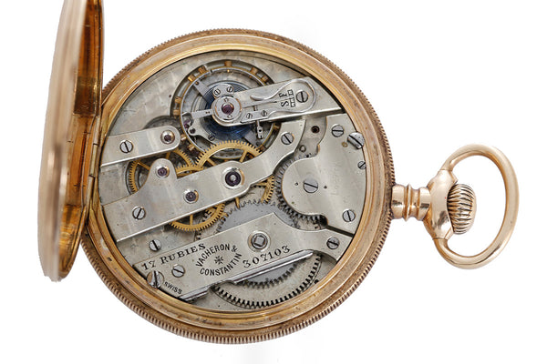 Vintage Vacheron Constantin 14k Yellow Gold Men's Pocket Watch