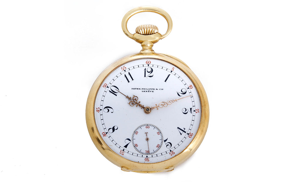 Vintage Patek Philippe 18k Yellow Gold Men's Pocket Watch