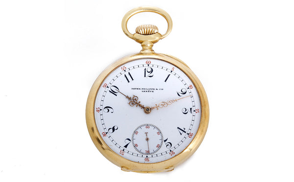 Vintage Patek Philippe 18k Yellow Gold Men's Pocket Watch