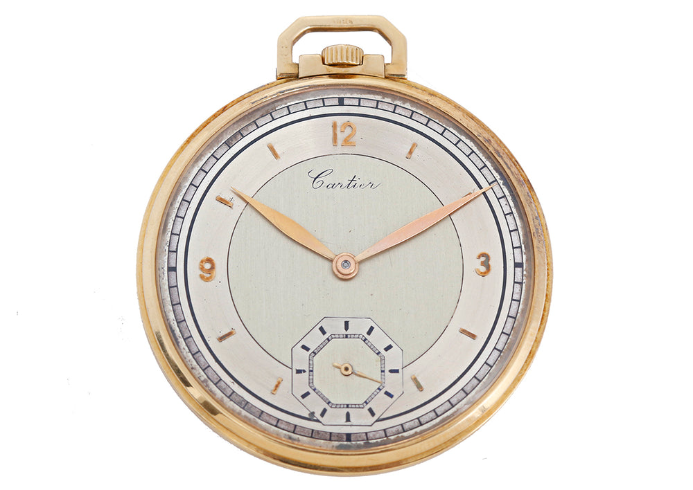 Cartier Yellow Gold Pocket Watch