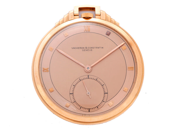 Vacheron Constantin Rose Gold Art Deco Pocket Watch