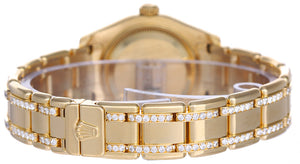 Rolex Ladies Masterpiece/Pearlmaster Gold Diamond Watch 80298 74948