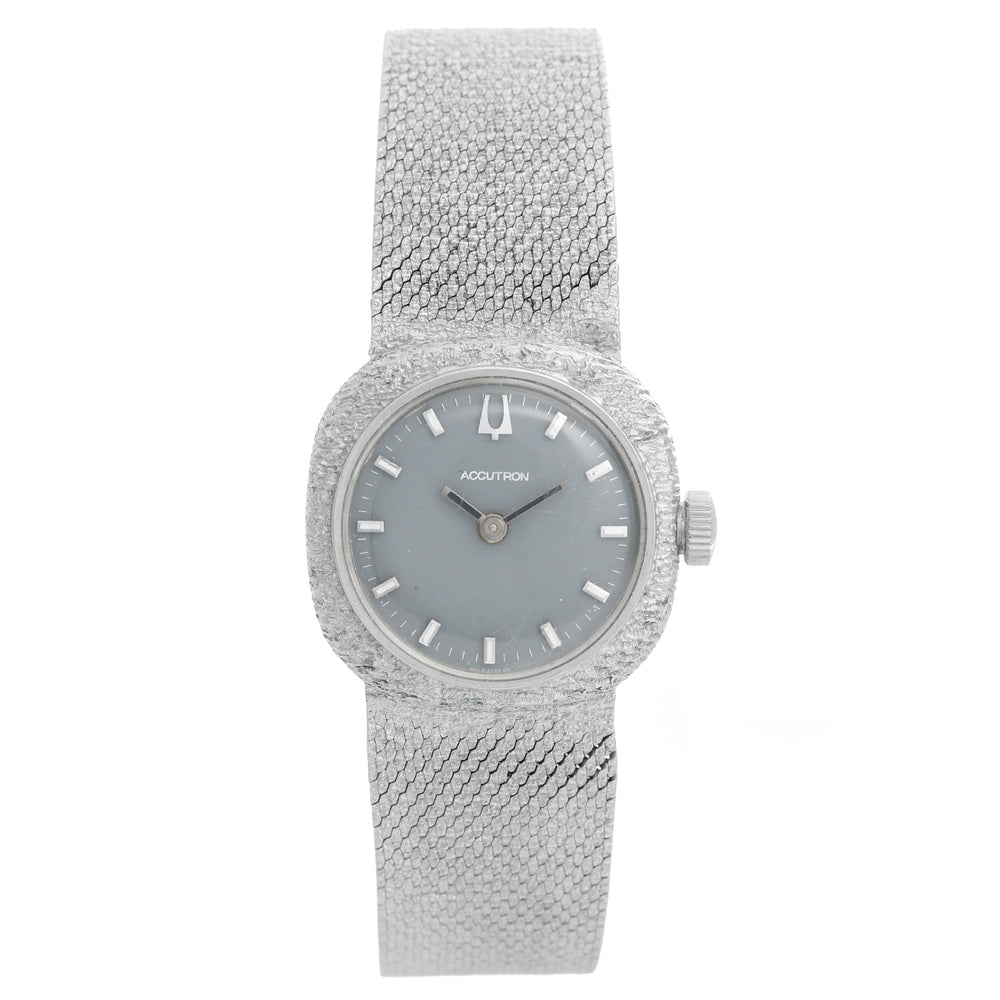 Accutron Bulova 14K White Gold Watch